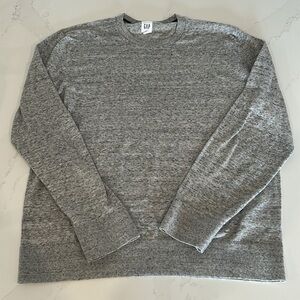 GAP Men's Gray Lightweight Cotton Blend Sweater Size Large